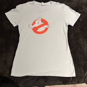 Retro 80s Ghostbusters Tee by Next Level Apparel in Sky Blue